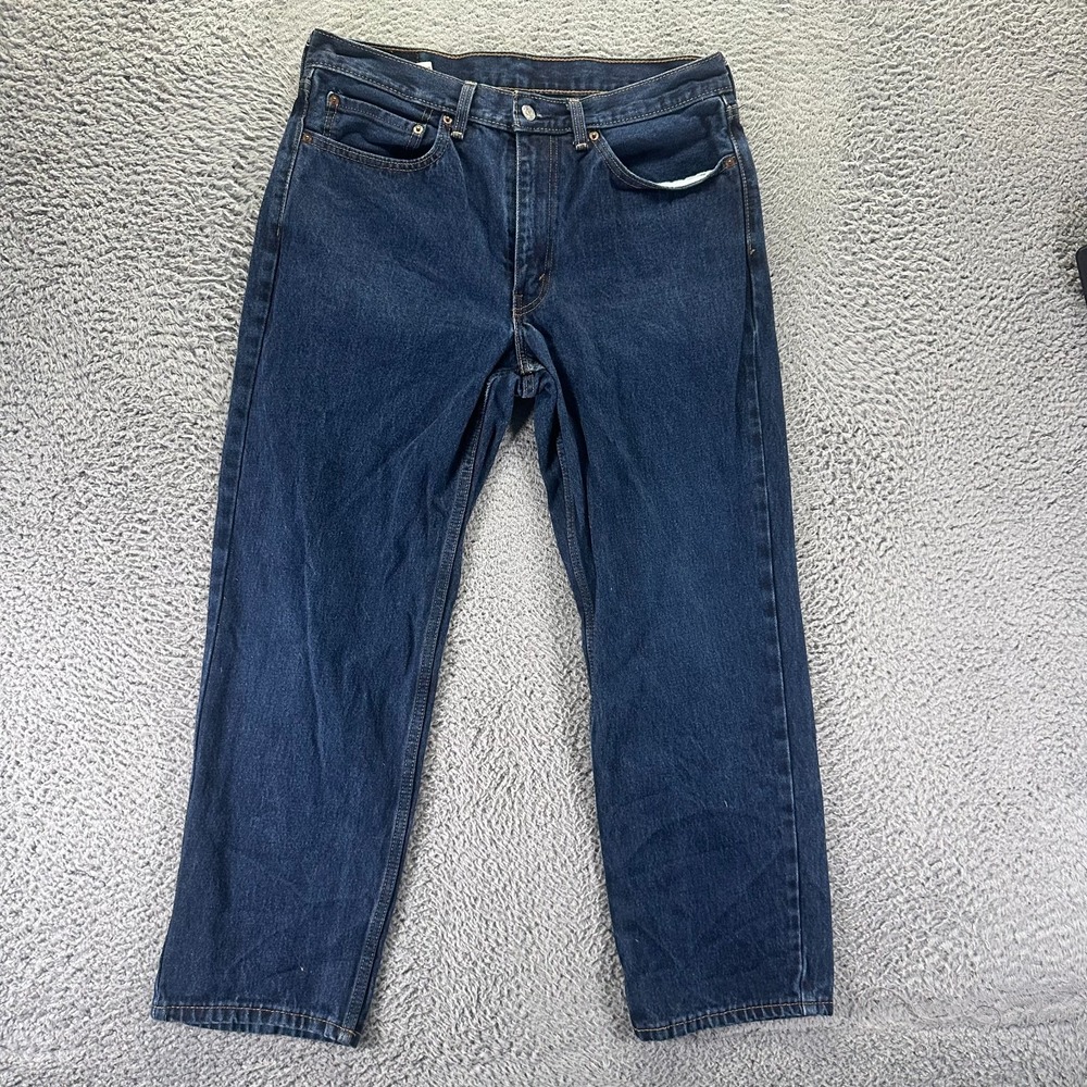 Levi's 550 Jeans Men's 34x29 Blue Cotton Denim Straight Leg Travel Workwear
